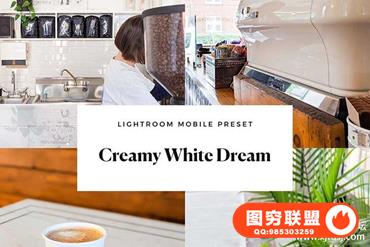 奶油乳白色室内摄影手机LR预设 Creamy White Mobile Lightroom Preset