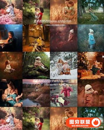 Mariya Strutinskaya唯美儿童摄影后期调色附带素材