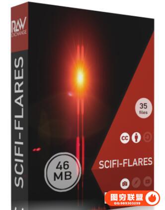 RAWexchange -星球大战未来科幻光效激光镜头光斑叠加合成素材