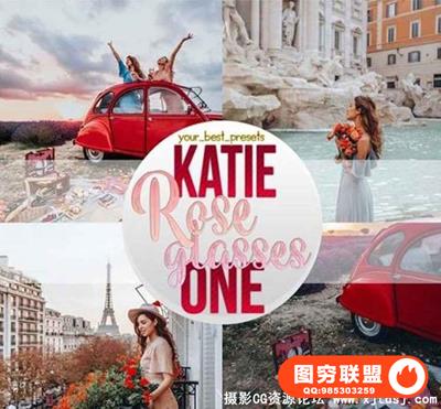 Ins摄影博主 Rose Glasses Presets 电脑/手机版Lightroom预设
