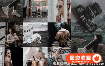 Insta博客冷酷胶片手机版Lightroom预设MALE BLOGGER LR MOBILE PRESETS