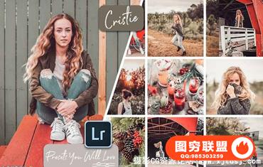 克里斯蒂Cristie情绪人像Lightroom预设+手机版预设Cristie Lightroom