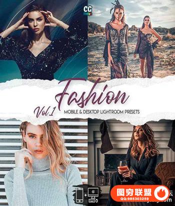 高端时尚人像LR预设+手机LR预设 Fashion Lightroom Presets Vol. 1-15