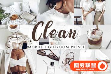 干净明亮室内人像暖色调手机版LR预设Clean Mobile Lightroom Presets