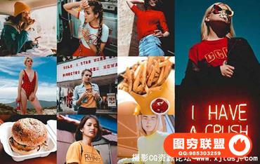 90年代复古胶片人像Lightroom预设+手机版lr预设 90s LIGHTROOM