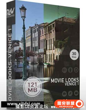 RAWexchange-30个专业80年代电影色调视频调色3D LUTs预设下载