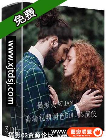 俄罗斯顶级商业摄影大师JAY LAY人像3DLUTs预设(AE/PR/PS/达芬奇)
