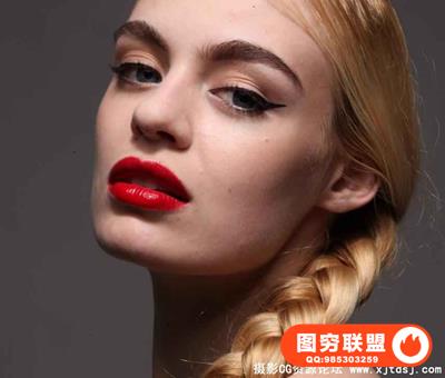 RAW055-欧美时尚模特面部妆容RAW原片修图素材45张