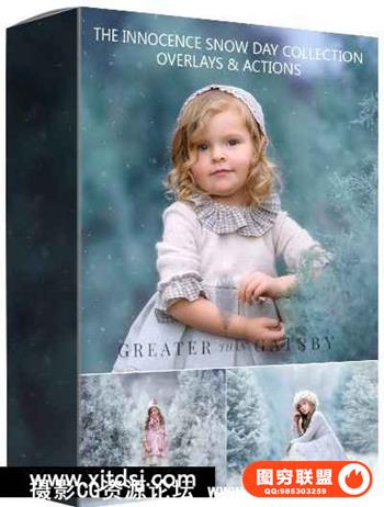 国外大师级GTG儿童摄影后期冬季仙境调色动作