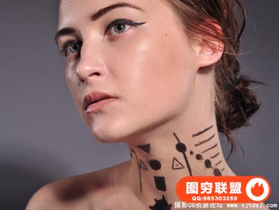 RAW048-欧美人像彩妆摄影RAW原片修图素材15P