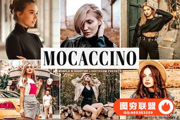 复古暖橙色外拍人像LR预设+手机LR预设 Mocaccino Lightroom Presets