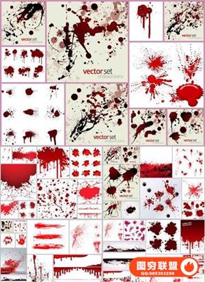 血液飞溅矢量全集(50xEPS)