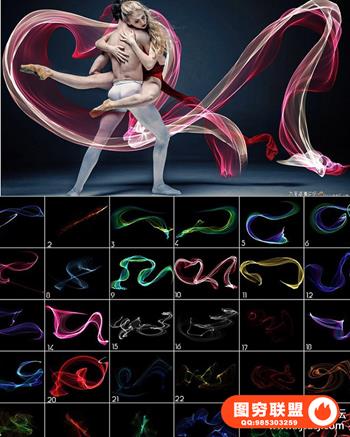 4K高清婚礼丝绸飘纱叠加合成素材