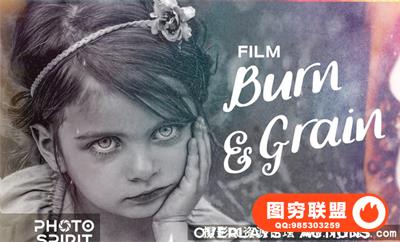 52组电影胶片漏光叠加合成素材送动作一枚