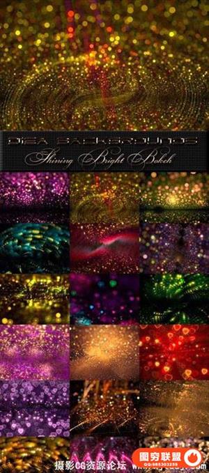 闪亮虚化散景光斑高清叠加合成背景素材