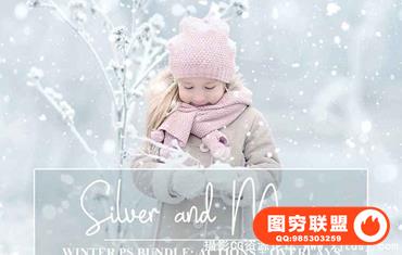 157+魔幻冬季高清雪花冬季纹理叠加合成前景素材(附动作)