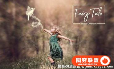 高清梦幻唯美童话仙女叠加合成素材