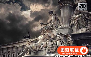 5K高清风暴乌云天空云彩叠加合成素材