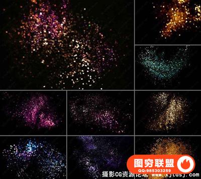 百款烟花大全收录喜庆节日高清JPG叠加素材