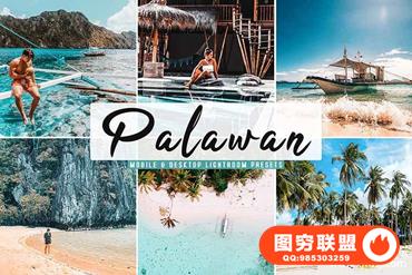 巴拉望岛旅拍明亮胶片感LR预设+手机预设 Palawan Lightroom Presets