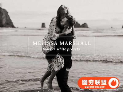 Melissa Marshall婚礼黑白电影胶片LR预设 Melissa Marshall-B+W Presets