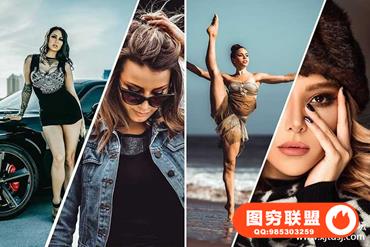 丰富的电影感外拍人像LR预设+手机APP预设Lightroom Portait Presets