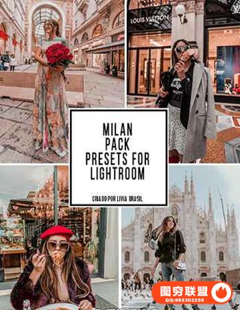 摄影师Livia Brasil 米兰时尚Lightroom预设 Milan Pack LR Presets