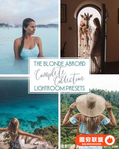 The Blonde Abroad 旅行时尚人像Lightroom预设完整合集 售价257美金