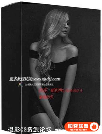 Sue Bryce Photography -苏布莱斯摄影-灯光-电影黑色