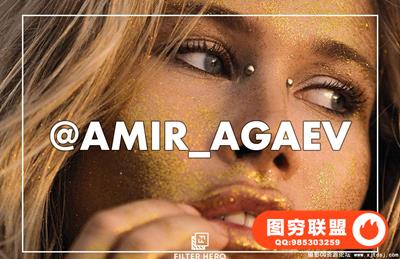 俄罗斯摄影师Amir Agayev商业时尚杂志人像皮肤处理Lightroom预设