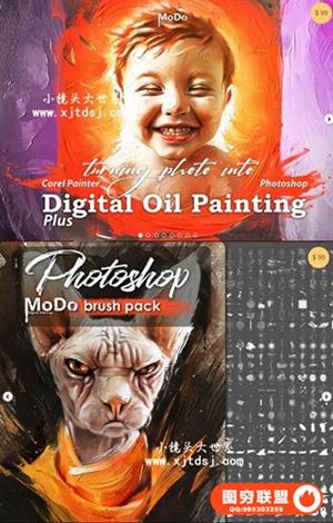 Modo数字油画视频课程PLUS附带笔刷