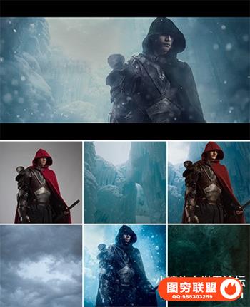 RGGEDU &ndash; Creative Techniques冰雪战士摄影后期PS合成教程附带素材