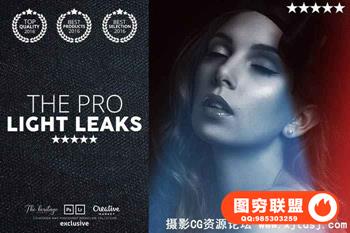专业光泄漏95PS动作素材包 LIGHT LEAKS 95 Photoshop Bundlel