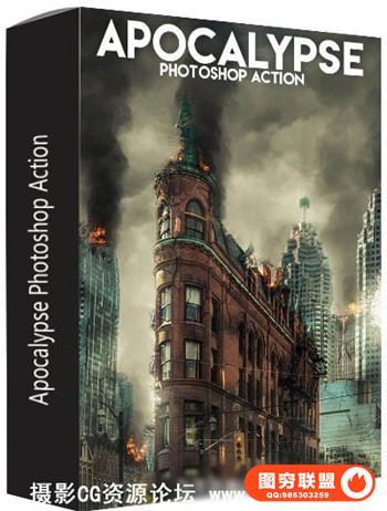 战场硝烟PS动作 Apocalypse Photoshop Action(附视频教程