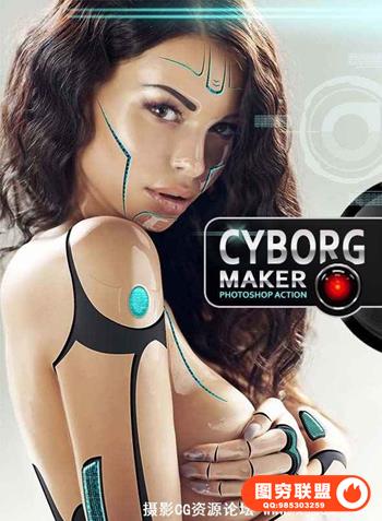 机器人制造PS动作 Cyborg Maker PS Action(附视频教程)