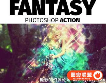 梦幻光效特效PS动作 Fantasy Photoshop Action 附视频教程