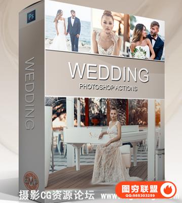 大师级精品婚纱摄影PS动作 Wedding Action(附视频教程)