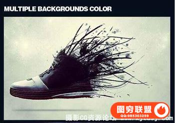 创新广告扩散PS动作 Creative Dispersion Photoshop Action（附教程）