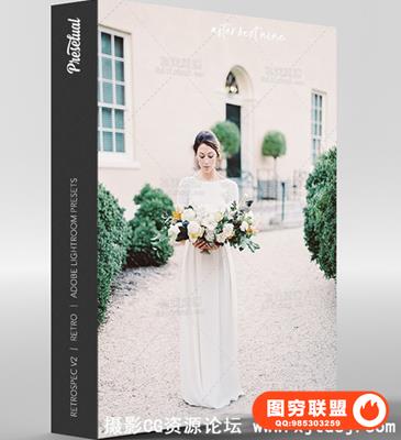 大师级婚礼时装肖像褪色电影风格Adobe Camera RAW ACR预设