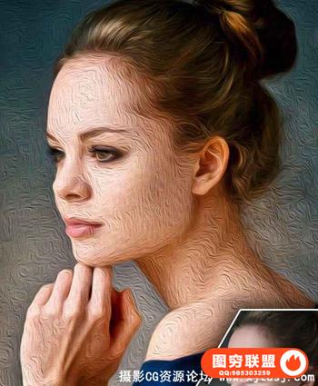 人像绘画PS动作 Oil Paint Action