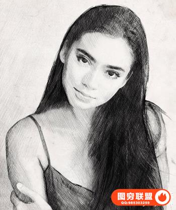 Phlearn Pro-如何在Photoshop中创建素描效果附带素材