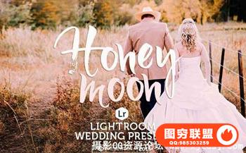 浪漫爱情故事婚礼蜜月老电影Lightroom预设 Honeymoon Wedding LR
