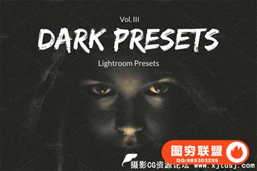 黑暗冷色调Lightroom预设 Lightroom Presets - Dark Presets II