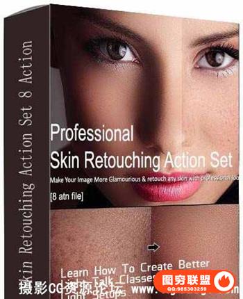 高端超质感人像皮肤纹理再生修饰PS动作 Skin Retouching Action