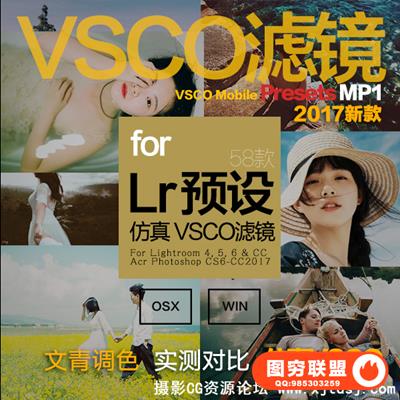 VSCO全滤镜转LR预设Lightroom Presets MP1人像日系婚礼acr预设