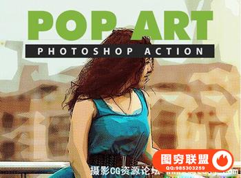 POP艺术PS动作 Pop Art Photoshop Action