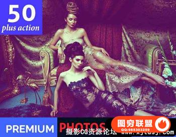 50时尚人像调色动作 50 Plus Photoshop Actions