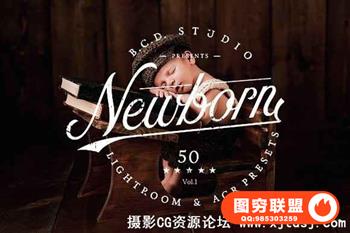 50个新生儿宝宝后期调色Lightroom预设/ACR预设 Newborn LR/ACR