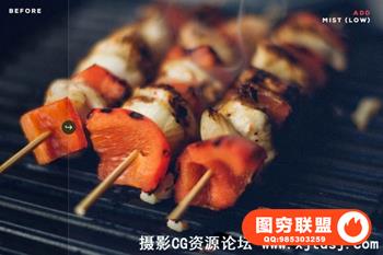 LR预设鲜嫩可口食物照片调色Lightroom预设Foodicious