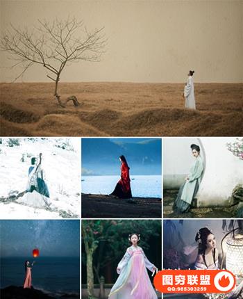 东边糖糖云古风唯美意境摄影后期ps合成调色姿态构图教程【国语教程】